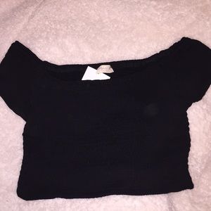 Brandy meville black off the shoulder